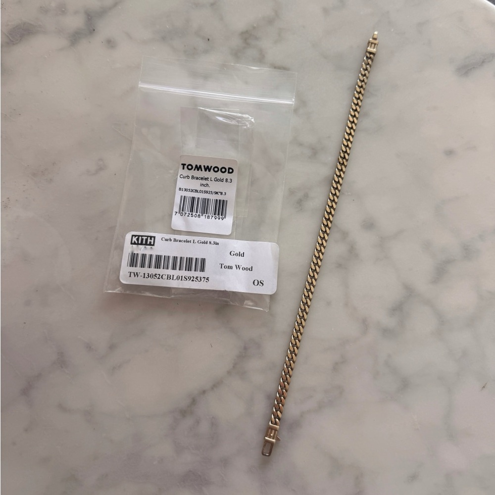 Tom Wood for Kith Gold Curb Bracelet Anklet